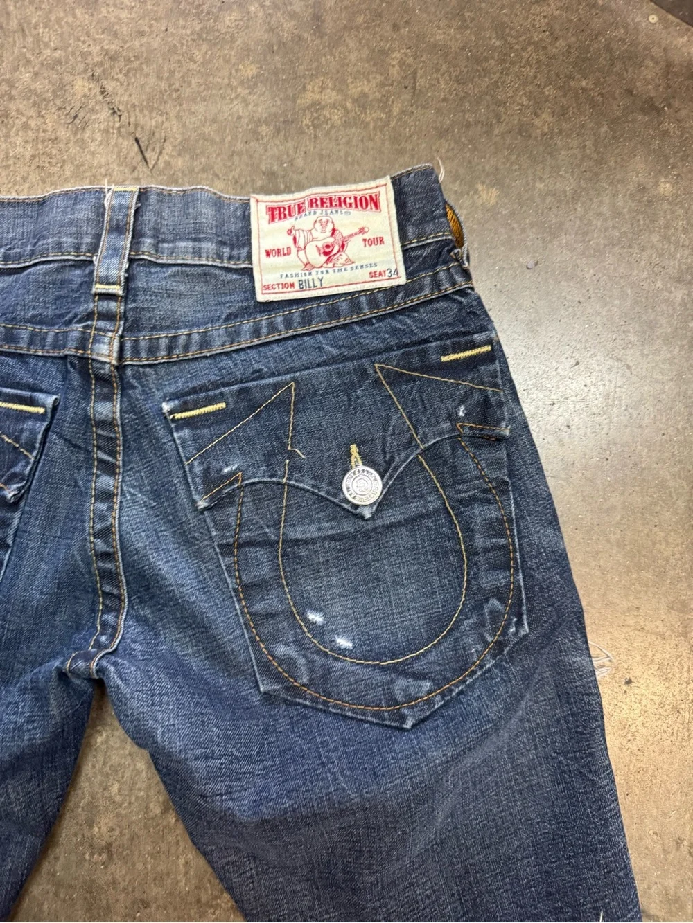 Vintage Y2K True Religion Jean Shorts.  Made in USA. Size 36